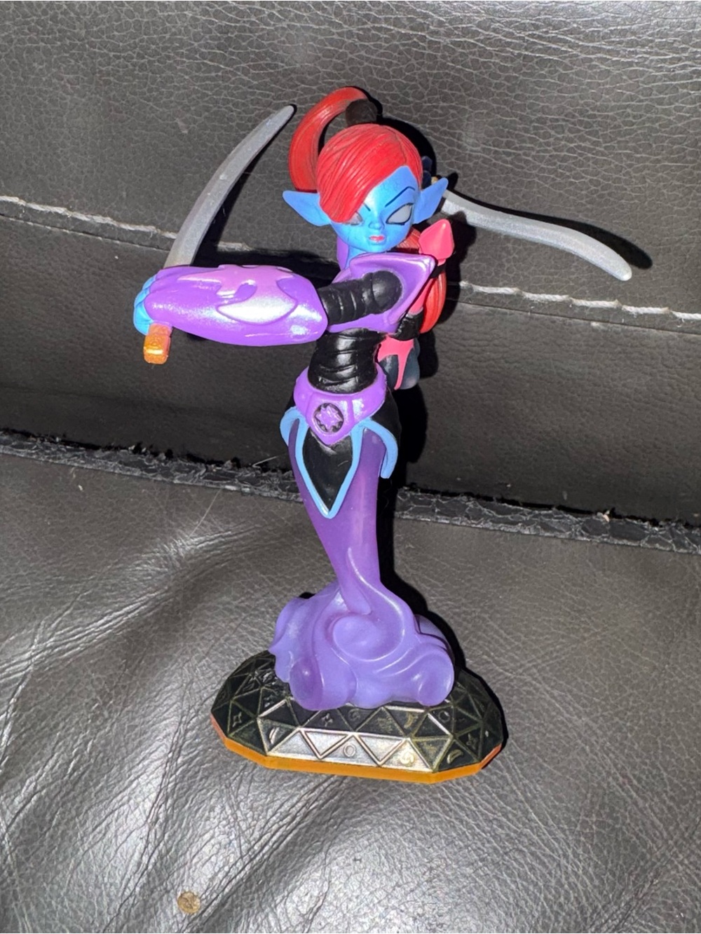Skylander Giants Game Activision Purple Ninjini Orange Base Two Swords Ninja